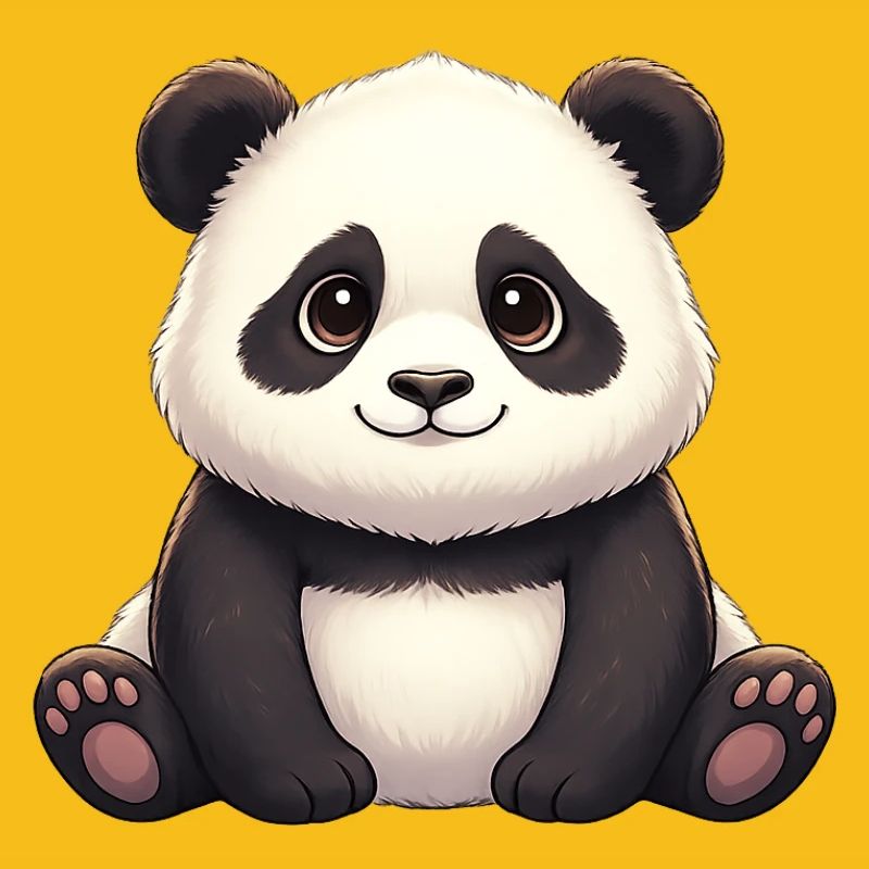 Panda Smiling Plush