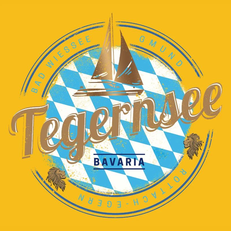 Tegernsee Bavaria Germany Retro Sailing Ship