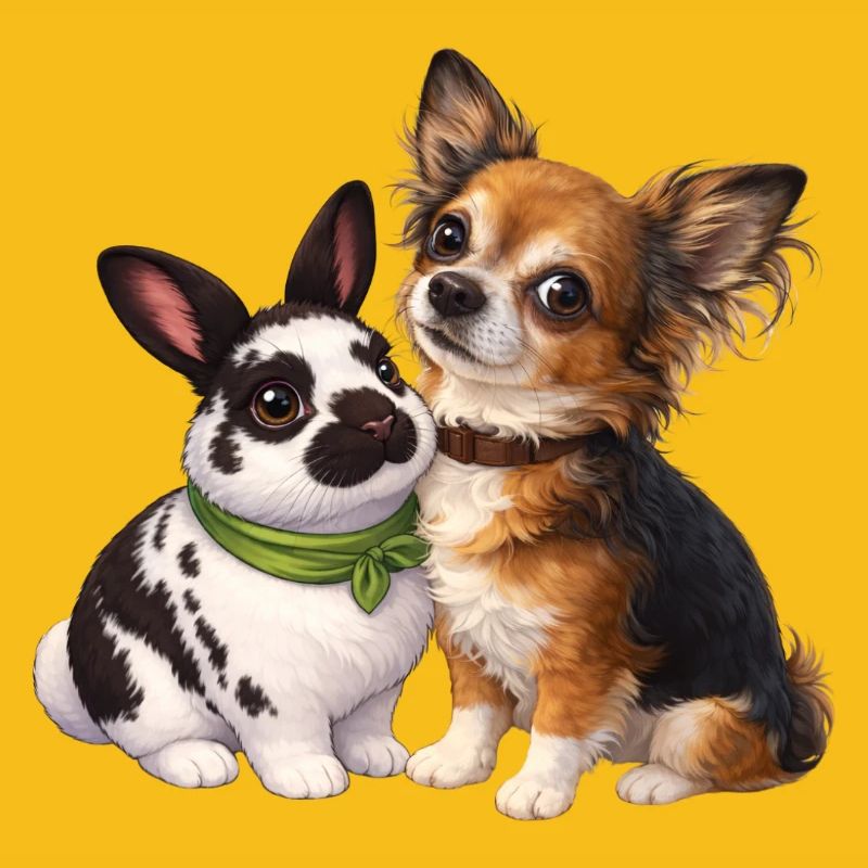 Dwarf Rabbits Paulinchen and Chihuahua Dexter