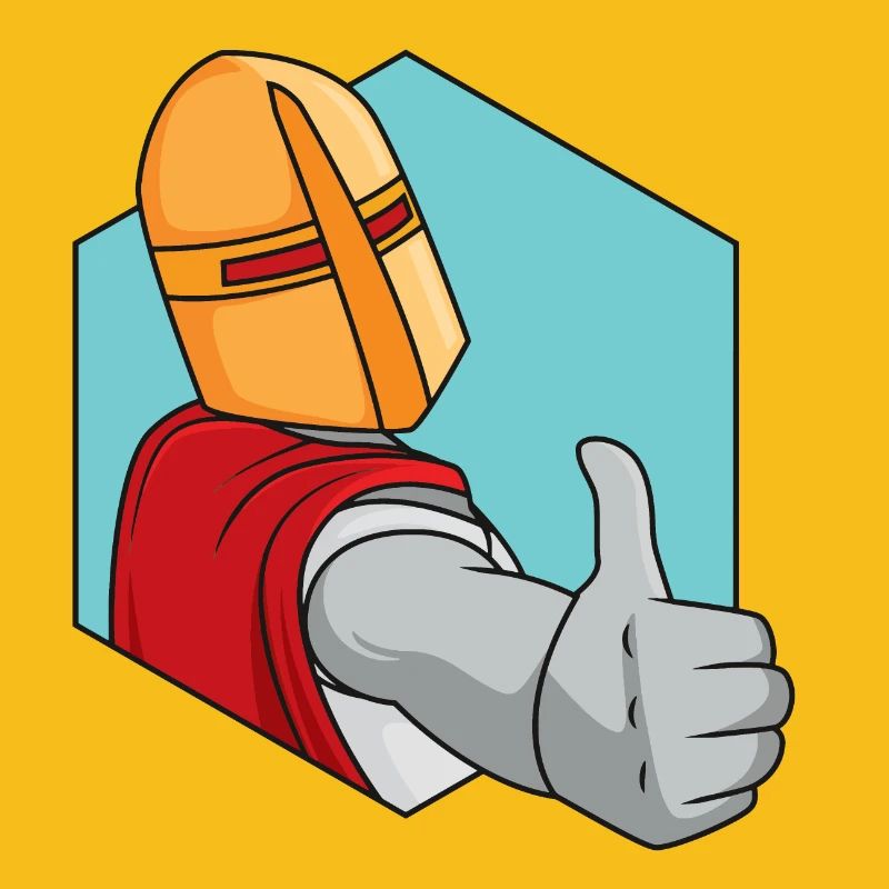 Knight thumbs up