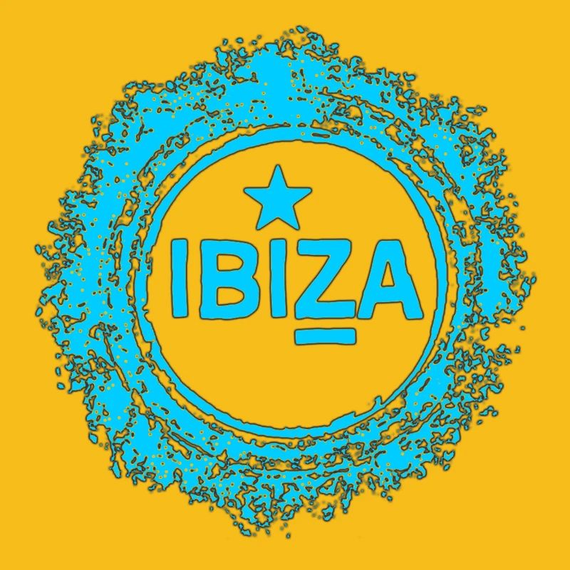 Conception de l’eau d’Ibiza avec étoile