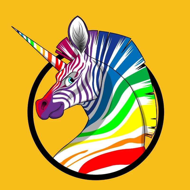 Rainbow Unicorn Zebra