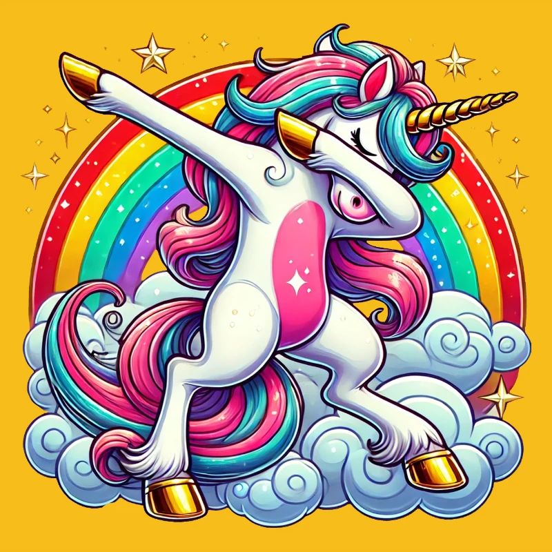 Dabbing Einhorn Dab Unicorn Mädchen Einhörner