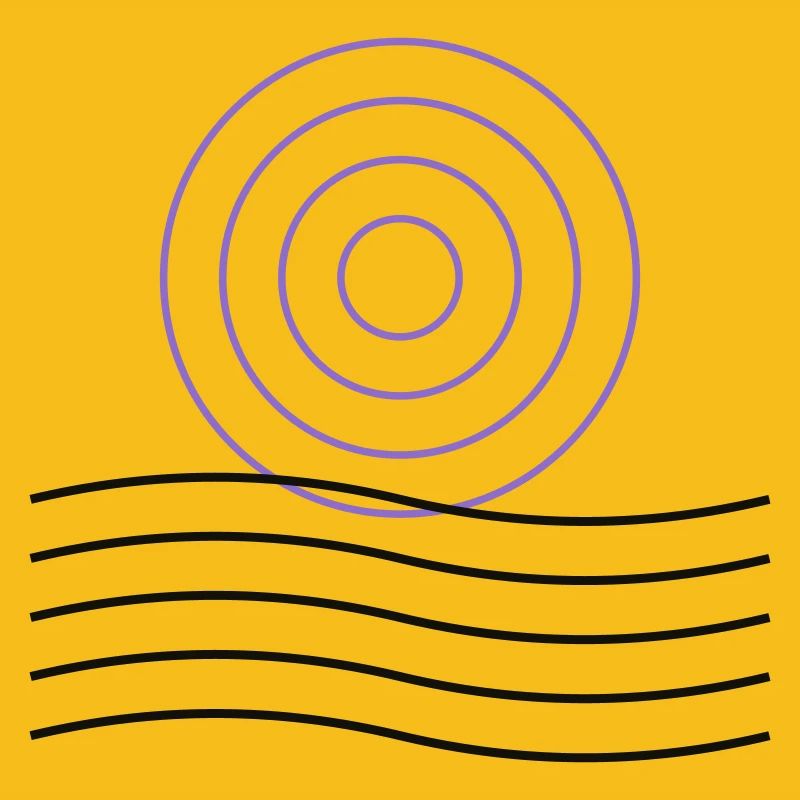Abstract geometric circle design