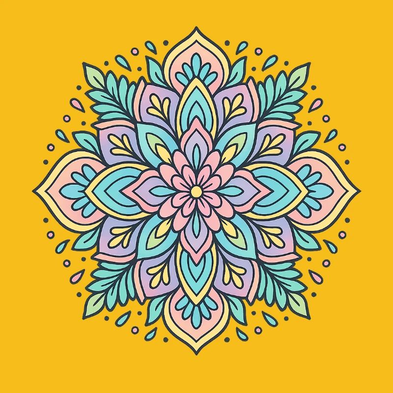 Mandala de fleurs