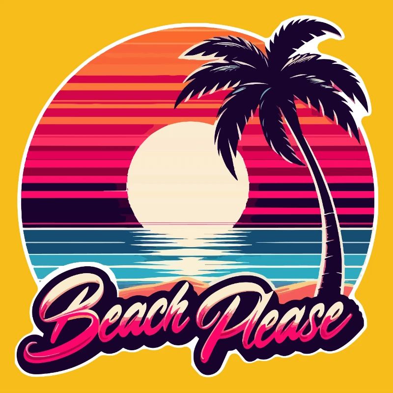 Coucher de soleil plage Beach Please