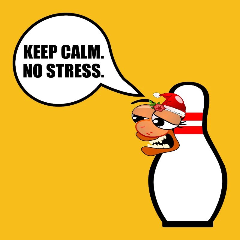 FUNNY CHRISTMAS BOWLING KEEP CALM