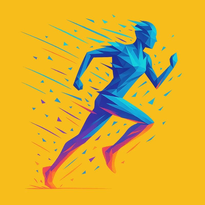 Neon Geometric Run