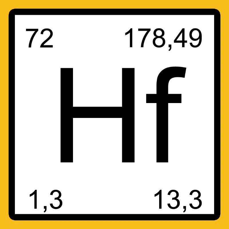 Hafnium Elementtile – Minimal