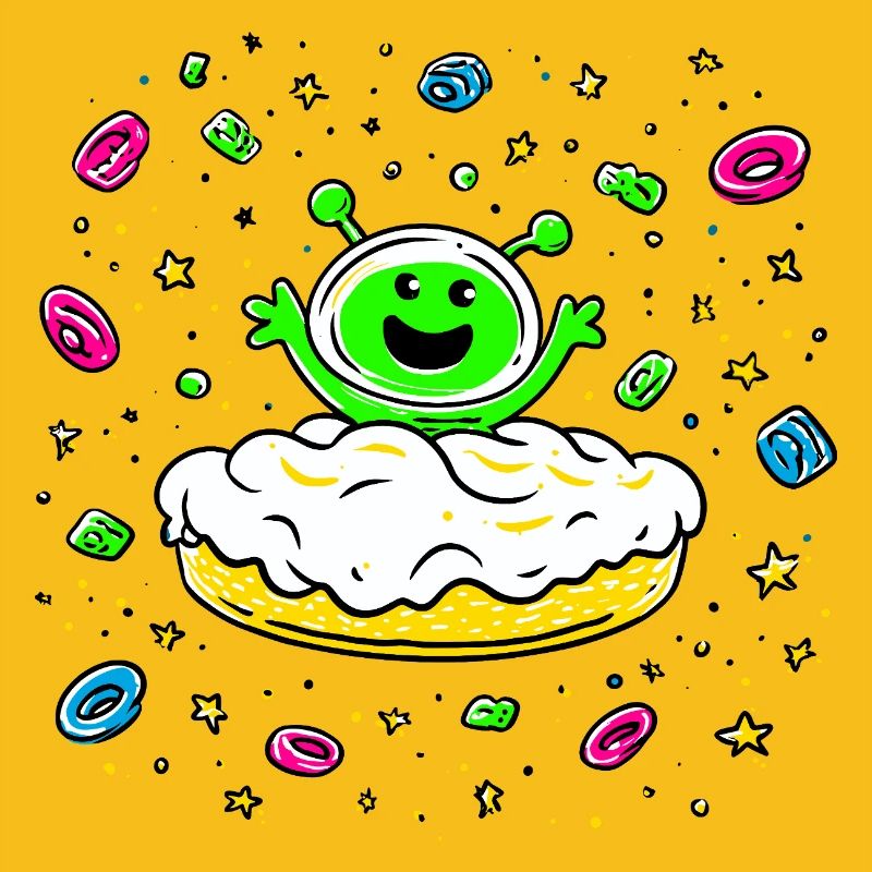 Space aliens on donut