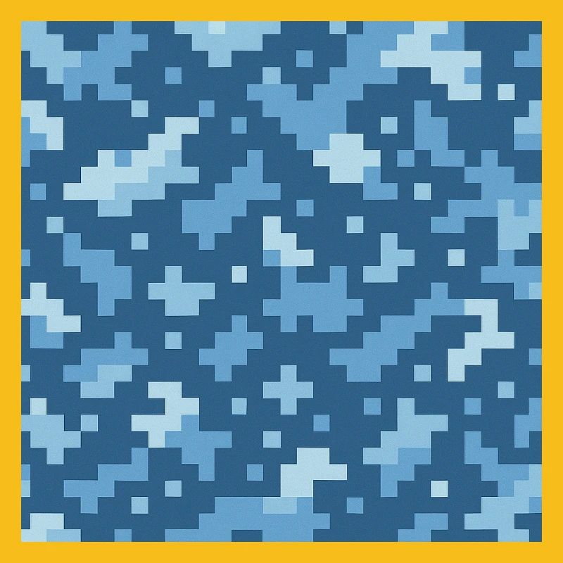 Blue pixel pattern