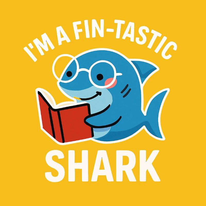Fin-Tastic Shark liest Buch