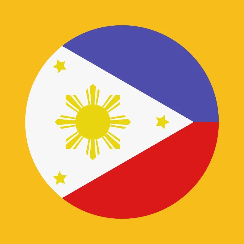 Drapeau rond philippin