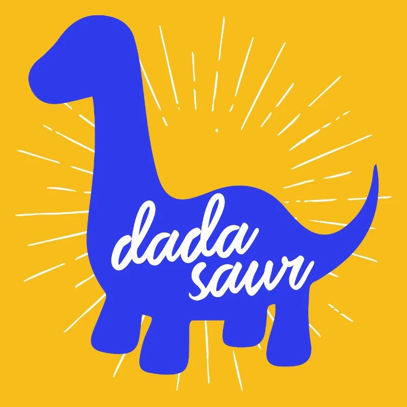 Conception du slogan drôle de dinosaure Daddysaurus Rex