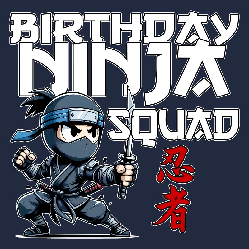 Anniversaire Ninja Squad Compleanno Drôle