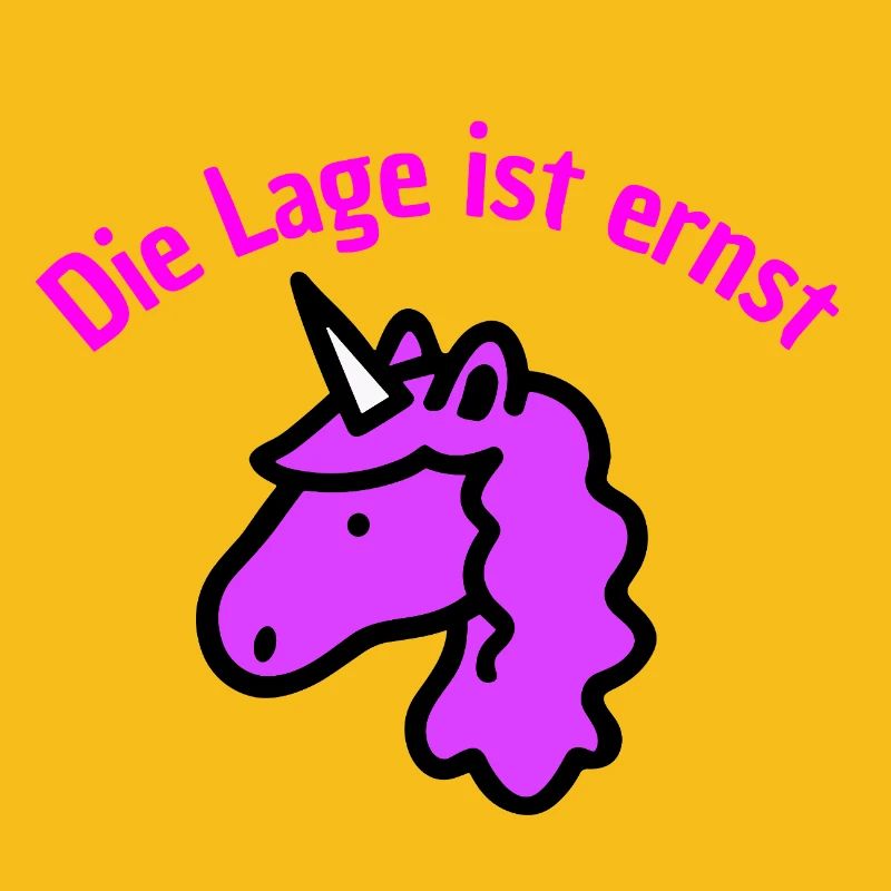 DIE LAGE IST ERNST, LILA EINHORN! LUSTIGER SPRUCH