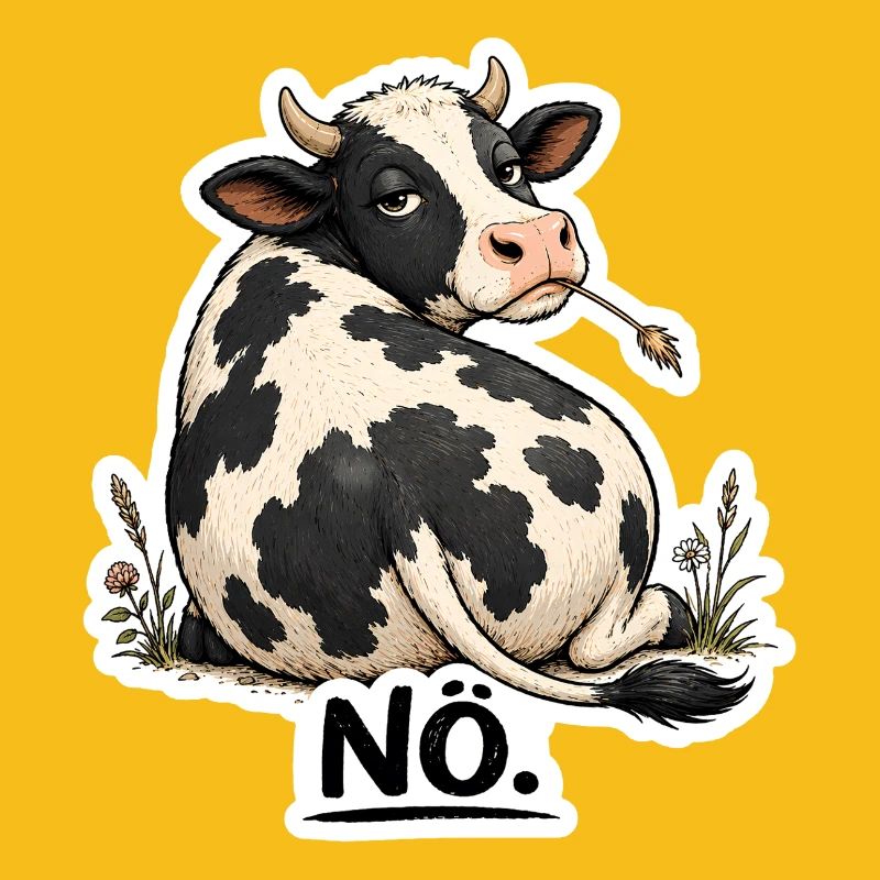 Kuh „NÖ.“ – Lustiges Statement 