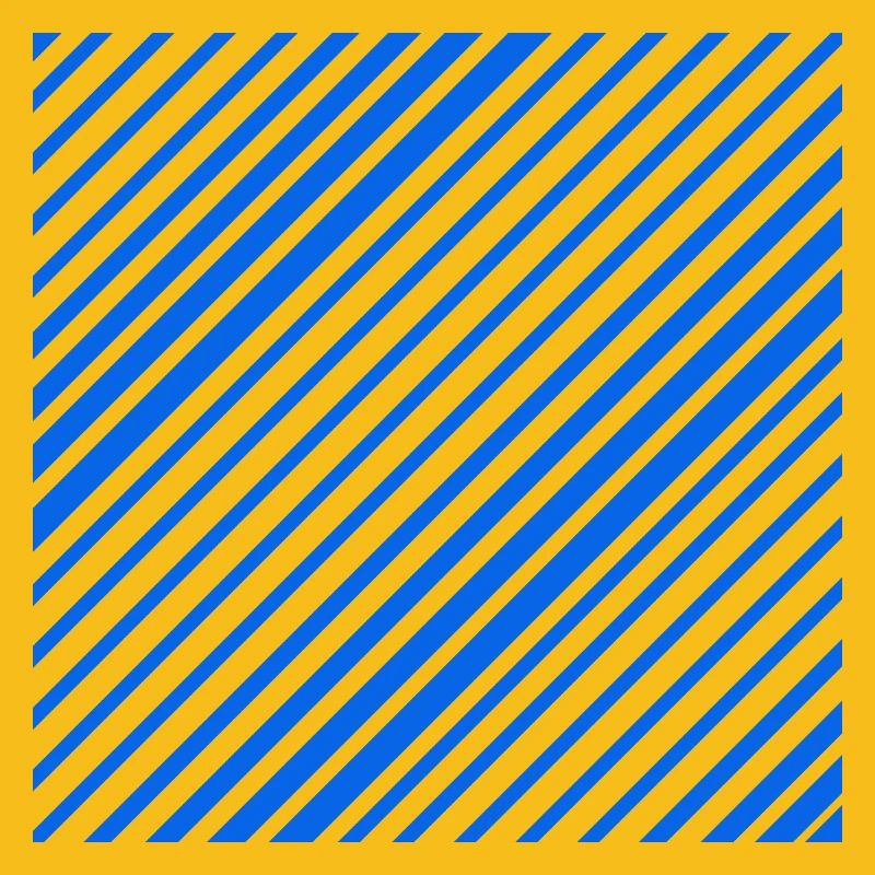 Graphic lines with diagonal stripes L blue