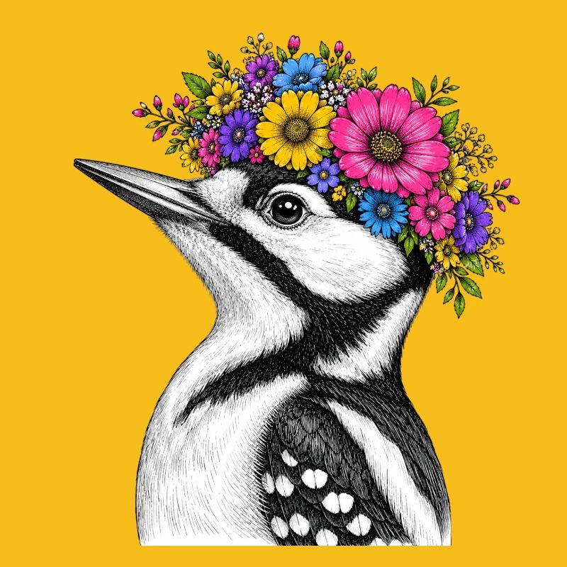 Blütenkranz Vogel 
