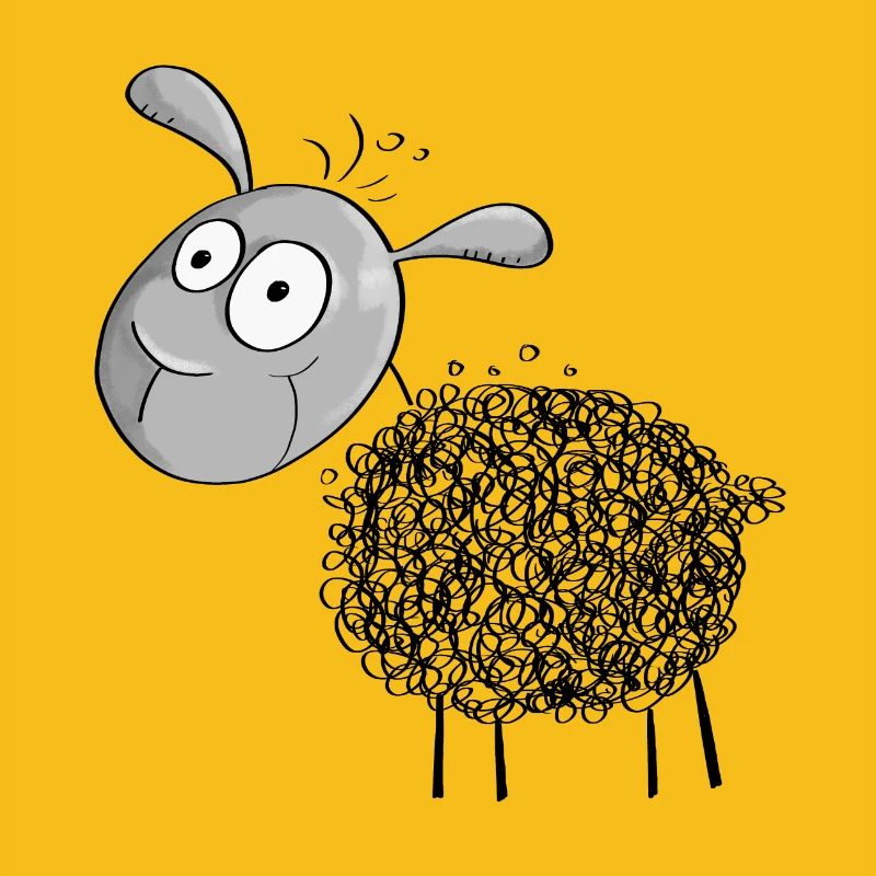 Kleines Wollschaf - Schaf Comic