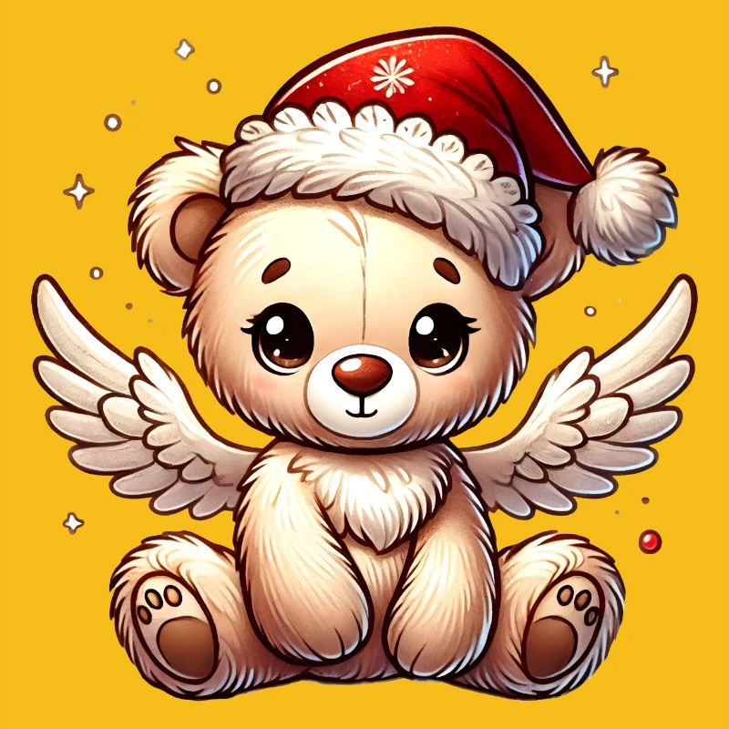 Teddybär Engel-süßer Begleiter der Weihnachtszeit