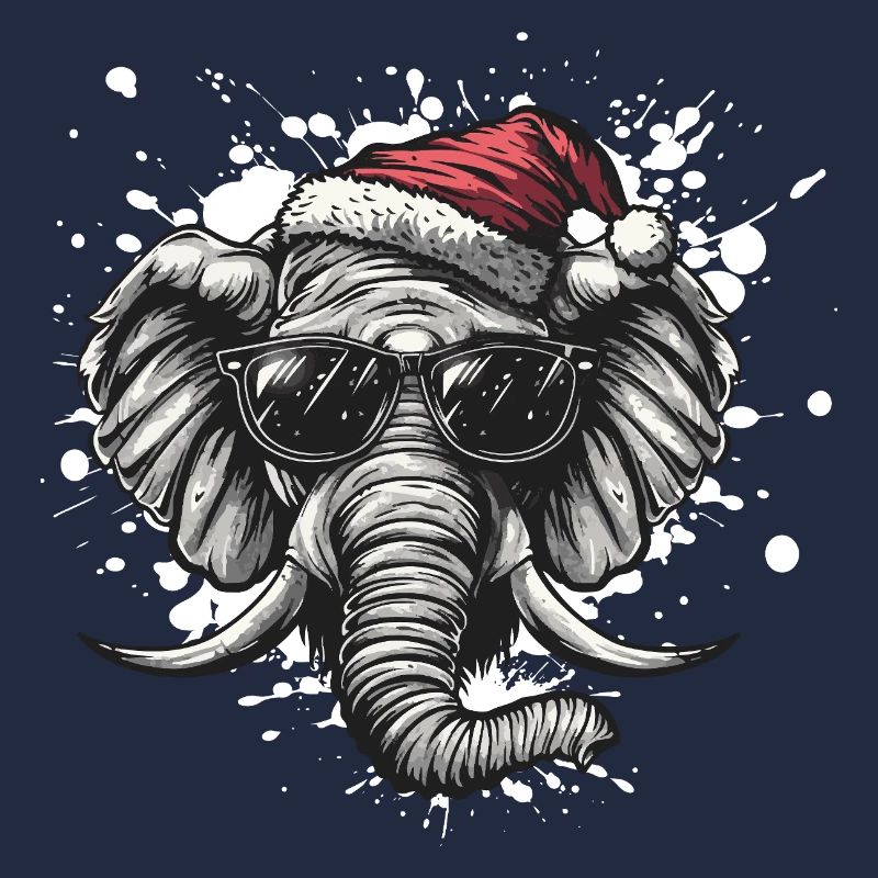 Elephant Christmas Funny