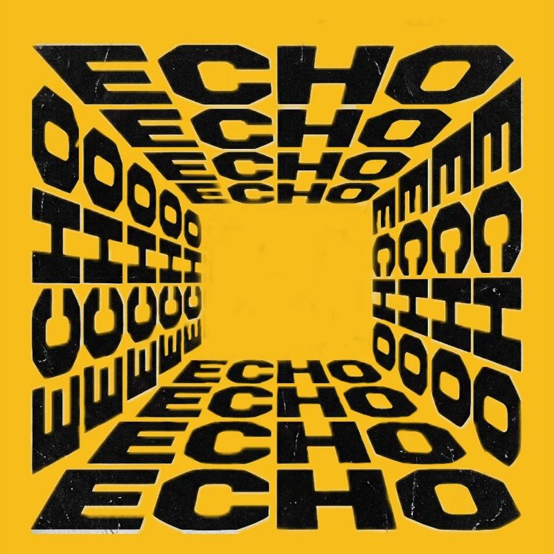 Tunnel Echoes Typographic Pattern
