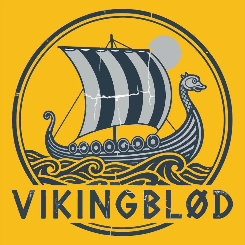 Wikingerblut-Wikingerschiff Notleidender Pullover