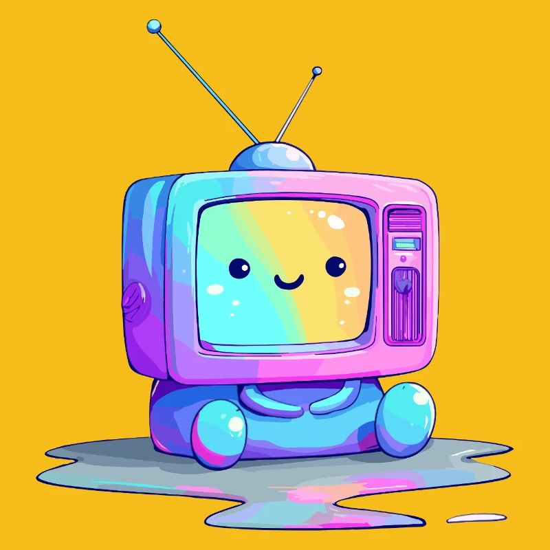 Rainbow TV Cuddly Toy