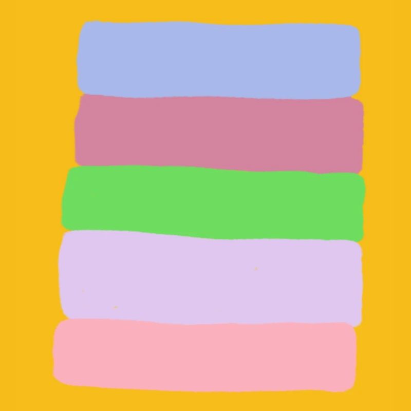 Pastellstreifen-Stack
