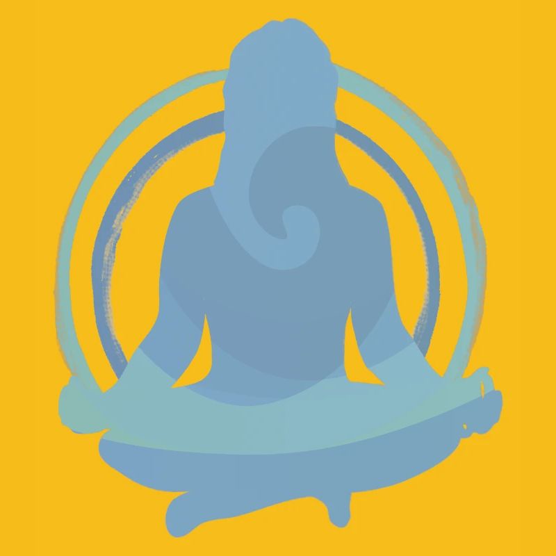 Conception de silhouettes de méditation Boho Yoga