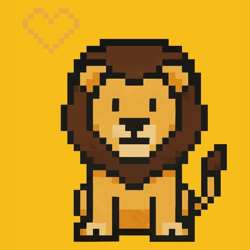 Löwe Pixel