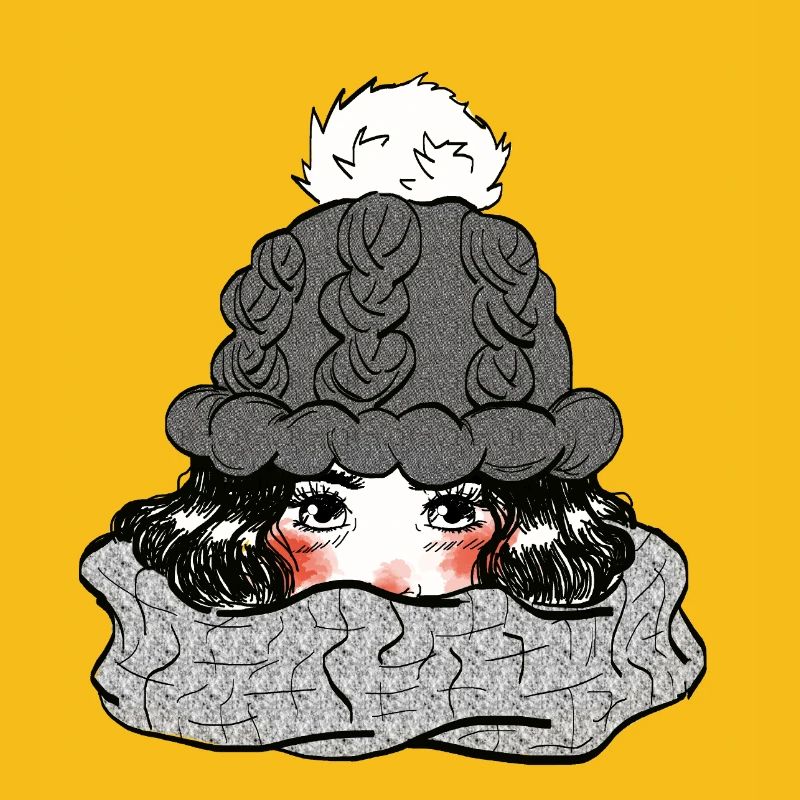 Mädchen im Winter