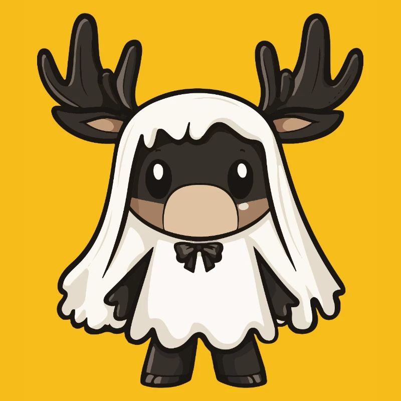 Elch Halloween Geist
