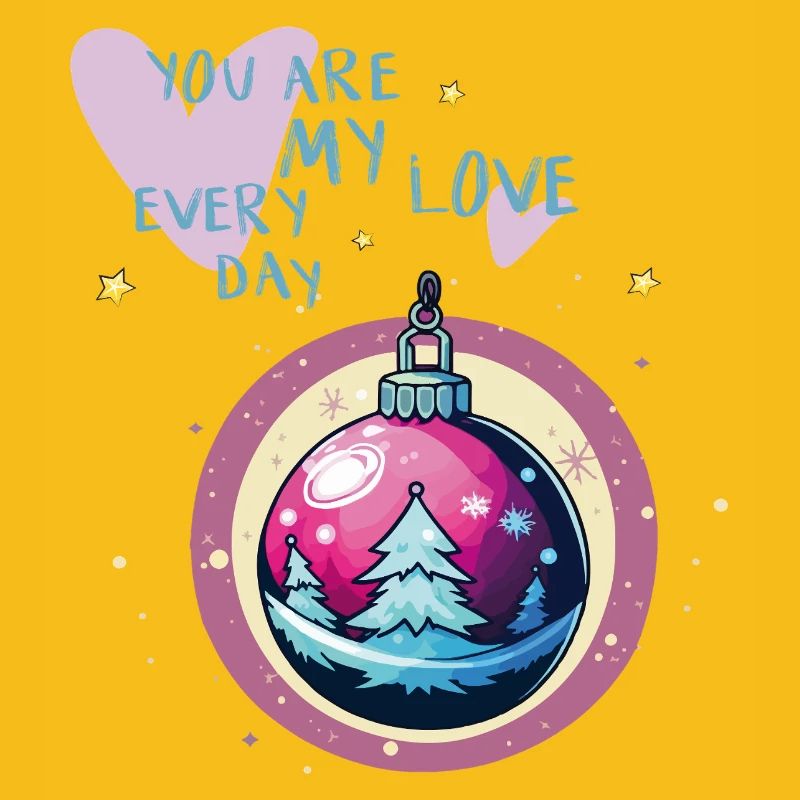 Weihnachtskugel Liebe 