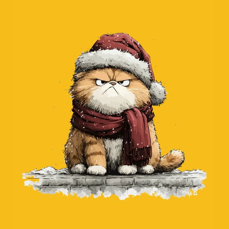 Grimmiger Weihnachtskater