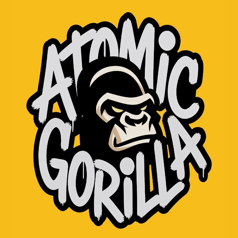 Atomic Gorilla Graffiti Emblem