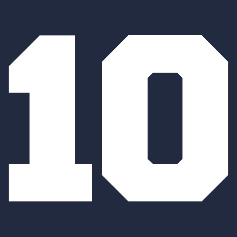 10, Zahlen, Nummer, Rückennummer