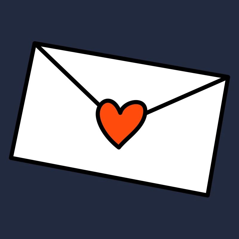 Lettre Coeur Tricolore