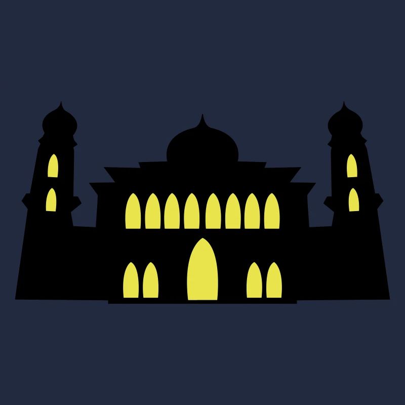 mosquée, silhouette