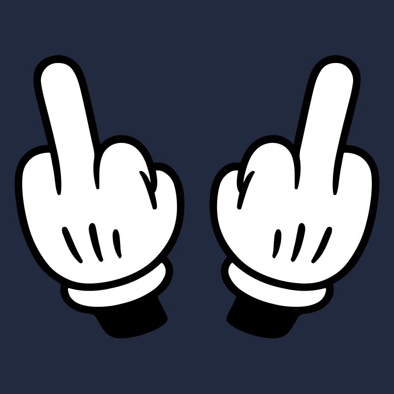 Mittelfinger Hand Comic