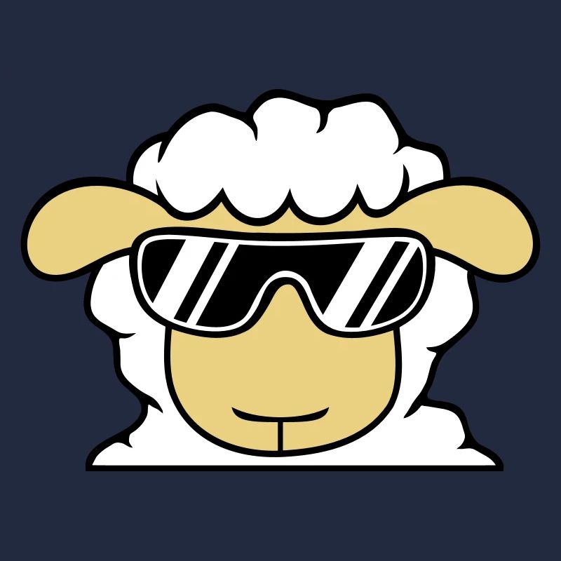 Schaf Sonnenbrille Party Cool DJ Kopf Gesicht Süß
