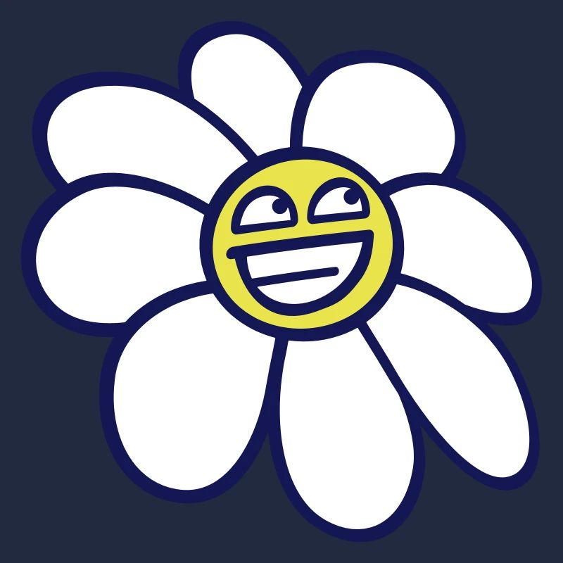 Marguerite Spring Summer Cute Funny Face