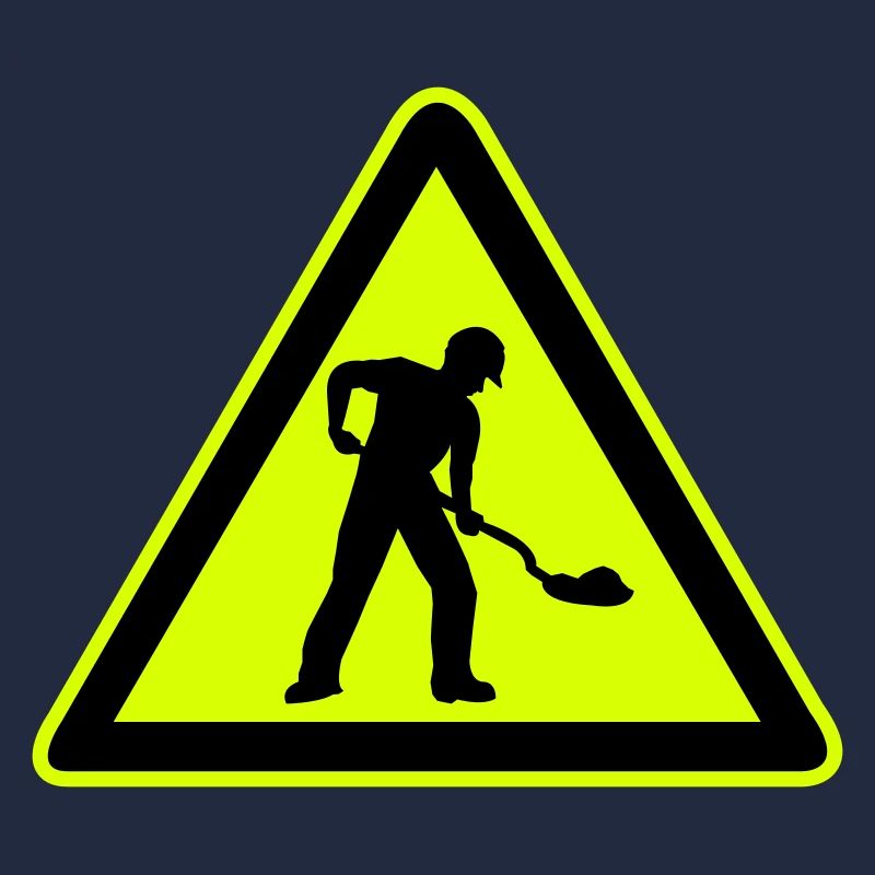 Road construction sign construction site 1