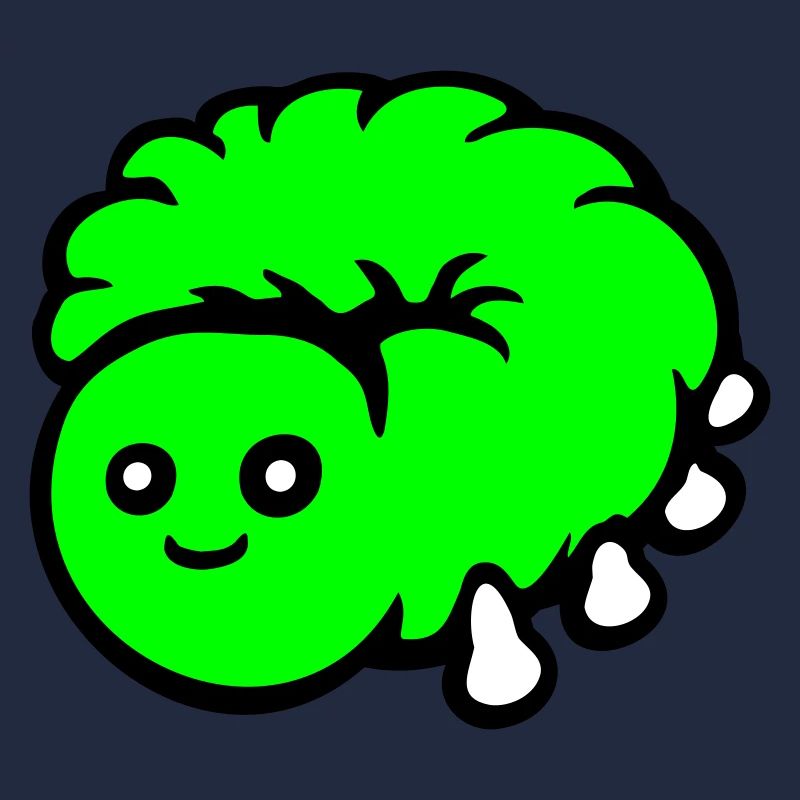 Chenille mignonne petite larve amicale ver heureux