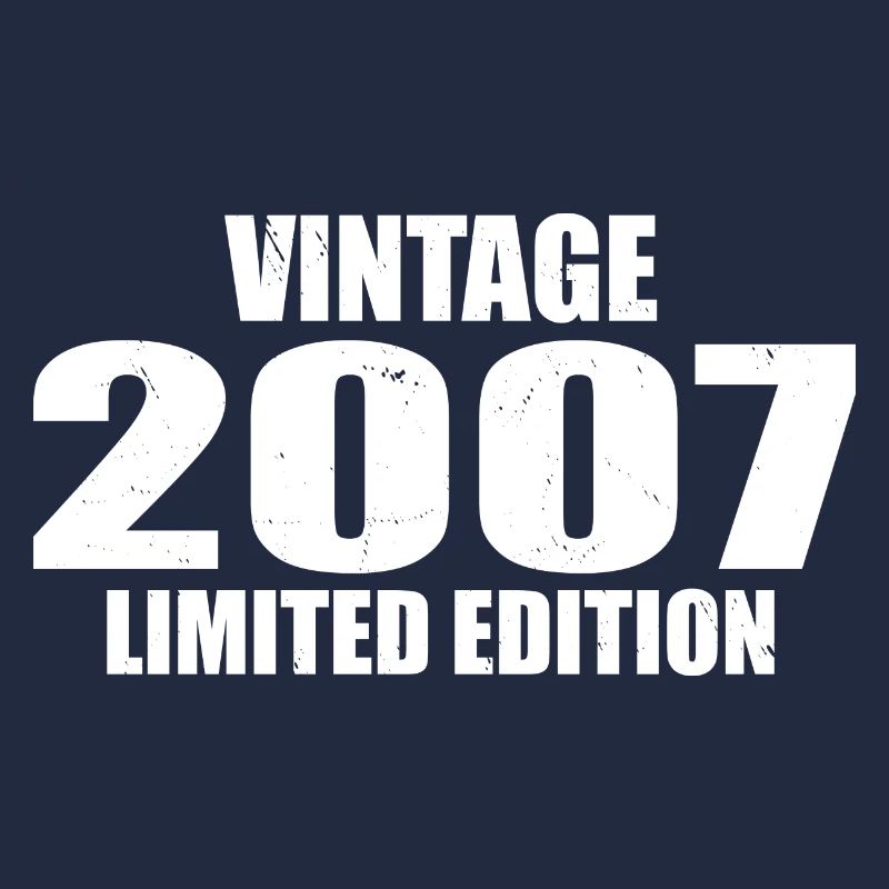 Vintage 2007 Birthday 2007 Retro 2007
