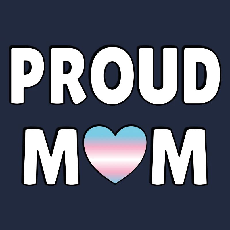 Fier coeur de drapeau trans maman