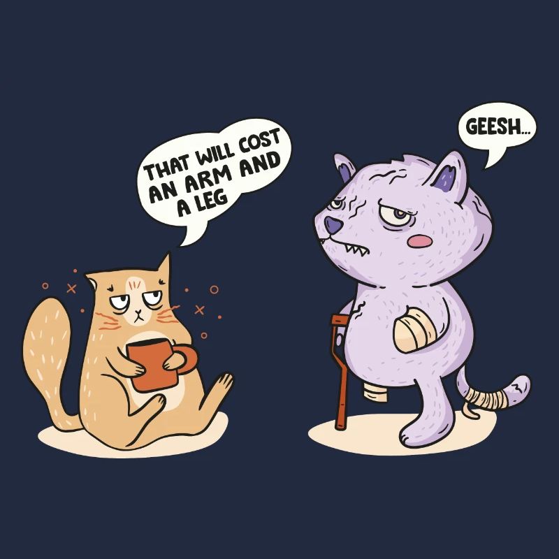 Das kostet einen Arm und ein Bein Lustige Katzengespräche