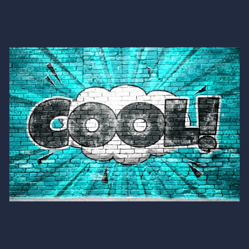 cool Comic Style Bubble Graffiti Lettering sur Bric