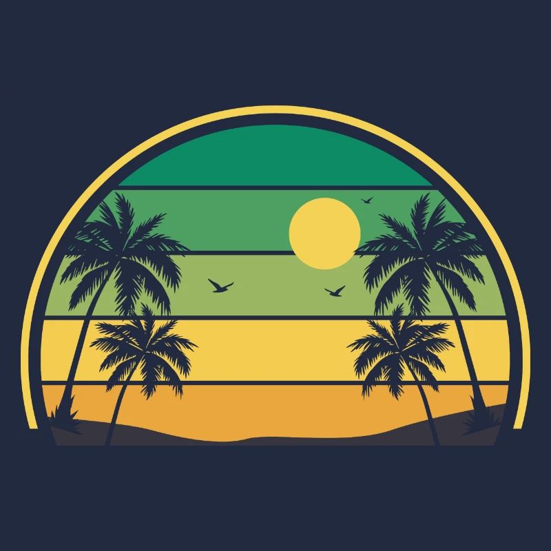 Retro Summer Sunset